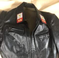 Gendarmerie Motorrad Lederjacke