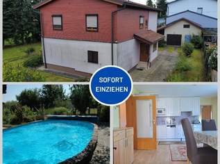 Solides Wohnhaus mit Nebengebäude und Pool in Kallham, 279000 €, Immobilien-Häuser in 4720 Kallham