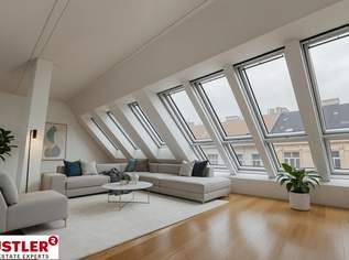 Moderne Dachgeschoss-Maisonette Wohnung mit Terrasse nähe Kutschkamarkt - Erstbezug!, 984999 €, Immobilien-Wohnungen in 1180 Währing