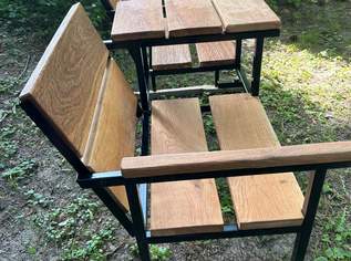 2-er Gartenbank mit integrierten Tisch, Eichenholz massiv, 188 €, Haus, Bau, Garten-Balkon & Garten in 1020 Leopoldstadt