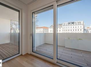Entzückende 2 Zimmer Neubauwohnung mit Balkon & Wienfluss-Blick - ab Mai 2026!, 1379.01 €, Immobilien-Wohnungen in 1050 Margareten