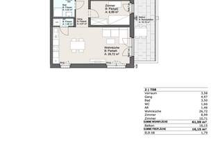 BEZUGSFERTIG I Nähe Mühlwasser I Klimaaktiv-zertifiziert I Tiefgarage I Wärmepumpe I Fußbodenheizung & Kühlung I PV-Anlage, 416500 €, Immobilien-Wohnungen in 1220 Donaustadt