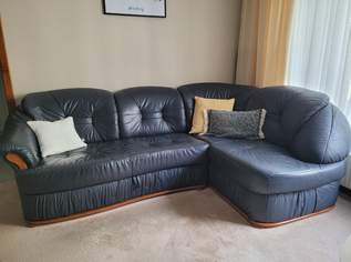 Echtledercouch dunkelblau , 300 €, Haus, Bau, Garten-Möbel & Sanitär in 1200 Brigittenau