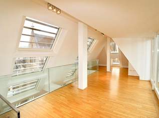 Wohnen über den Dächern Wiens – Dachterrassen-Maisonette mit Charakter (inkl. Heizkosten), 2267.03 €, Immobilien-Wohnungen in 1070 Neubau