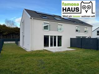Nachhaltige Ziegelmassivbauweise: großzügige Doppelhaushälfte mit ca. 167m² Nutzfläche und Südgarten samt 2 Parkplätzen., 619900 €, Immobilien-Häuser in 2540 Bad Vöslau