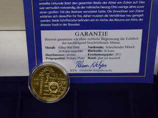 Münze 900 Jahre Urkunden von Zobor, 1 €, Marktplatz-Antiquitäten, Sammlerobjekte & Kunst in 1150 Rudolfsheim-Fünfhaus