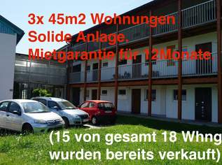 3x 2-Zimmer Wohnungen mit Mietgarantie für 48 Monate mit mind. 4,2% Rendite. Solide & verlässliche Anlage. (15 Whng. bereits verkauft)., 249980 €, Immobilien-Gewerbeobjekte in 9711 Paternion