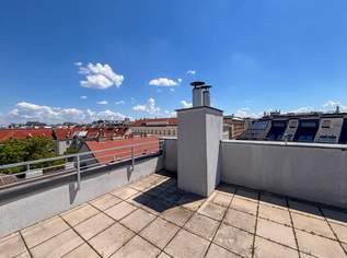 Helle Dachgeschosswohnung mit 3 Schlafzimmern, Kamin & Dachterrasse, 2490 €, Immobilien-Wohnungen in 1050 Margareten