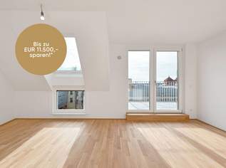 Neues Wohnen mit Weitblick >> zukunftsorientierte Dachgeschoss Wohnung aus hochwertigen Materialien >> LAGE LAGE LAGE, 494700 €, Immobilien-Wohnungen in 1210 Floridsdorf