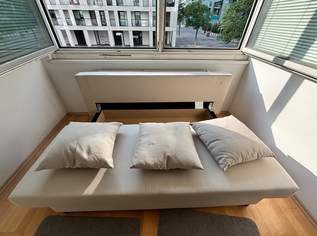 Verkaufe IKEA Asarum Bettsofa - Beige, Top-Zustand!