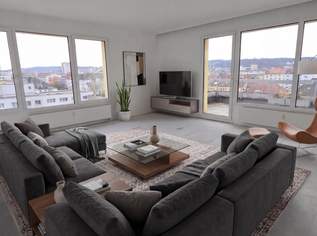 Stilvolle 3-Zimmer-Wohnung mit riesiger Dachterrasse nähe Landstraße!, 449000 €, Immobilien-Wohnungen in Oberösterreich