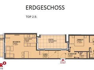 Ruhige 2 Zimmerwohnung mit Garten in 1210 zu mieten, 1034.81 €, Immobilien-Wohnungen in 1210 Floridsdorf