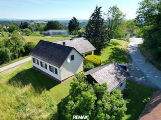 Gemütliches Einfamilienhaus mit 5 Zimmer, Garage und Holzhütte in sonniger erhöhter Ruhelage mit Weitblick, 165000 €, Immobilien-Häuser in 7574 Neudauberg