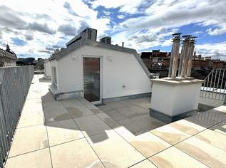 ERSTBEZUG! BOTSCHAFTSVIERTEL, klimatisiertes 91 m2 Dachgeschoss mit 33 m2 Terrasse, Wohnküche, 2 Zimmer, Salesianergasse, 2577.47 €, Immobilien-Wohnungen in 1030 Landstraße