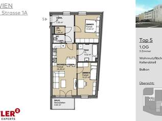 Tolles Zuhause mit Terrasse!, 1183.95 €, Immobilien-Wohnungen in 1230 Liesing