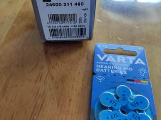 VARTA Hörgerätebatterien Typ 675 blau, Batterien 60 Stück