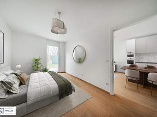Riverside Living Alte Donau: Moderne 2-Zimmer-Eigentumswohnung mit Terrasse und Garten - PROVISIONSFREI!, 395000 €, Immobilien-Wohnungen in 1220 Donaustadt