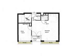 Erstbezug! Gut aufgeteilte 2-Zimmer-Dachgeschosswohnung inkl. KFZ-Stellplatz nahe AKH zu vermieten!, 1650 €, Immobilien-Wohnungen in 1180 Währing Erstbezug! Gut aufgeteilte 2-Zimmer-Dachgeschosswohnung inkl. KFZ-Stellplatz nahe AKH zu vermieten!, 1650 €, Immobilien-Wohnungen in 1180 Währing