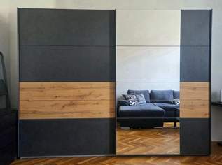 SCHWEBETÜRENSCHRANK in Grau, Eichefarben, 350 €, Haus, Bau, Garten-Möbel & Sanitär in 1100 Favoriten