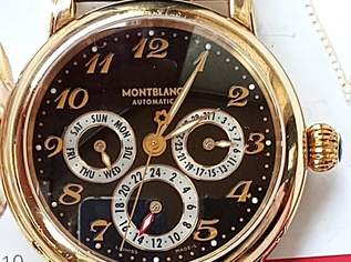  Montblanc Meisterstück Dual Time Calendar Automatik vergoldet