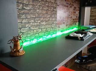 Hochbett mit Gametisch Ledbeleuchtug und neue Matraze