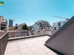 Hell - Heller - am Hellsten _ Urlaub zu Hause - DG-Wohnung mit Terrasse inkl. Klimavorbereitung, Küche und Erdwärmeheizung - JETZT ANFRAGEN, 479000.98 €, Immobilien-Wohnungen in 1220 Donaustadt