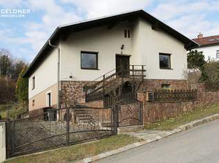 Einfamilienhaus mit eingezäuntem Garten und Garage in absoluter Ruhelage am Waldesrand, 159900 €, Immobilien-Häuser in 7442 Glashütten bei Langeck im Burgenland