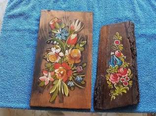 Bauernmalerei auf Holz, 22 €, Haus, Bau, Garten-Geschirr & Deko in 3003 Gemeinde Gablitz Bauernmalerei auf Holz, 22 €, Haus, Bau, Garten-Geschirr & Deko in 3003 Gemeinde Gablitz