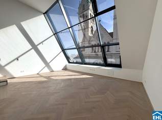 Spektakuläre Dachgeschoßmaisonette mit Terrassentraum und Blick auf die Canisiuskirche, 1642000 €, Immobilien-Wohnungen in 1090 Alsergrund