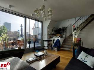 LUXUS PUR - TRAUMHAFTE DACHTERRASSENWOHNUNG AUF 3 ETAGEN - KLIMATISIERT!, 2223.87 €, Immobilien-Wohnungen in 1110 Simmering