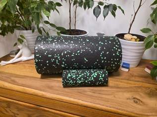 BLACKROLL-Set: Standard + Mini in schwarz/ grün - unbenutzt