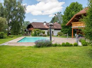 Exklusiver Landsitz mit Nebenhaus, Pool, Biotop und zahlreichen Extras in Alleinlage, 1490000 €, Immobilien-Häuser in 4772 Lambrechten