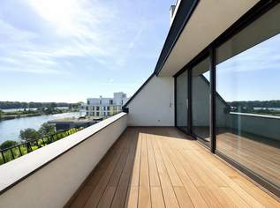 ERSTBEZUG MIT BADESTEG AM WASSER: Ruhelage mit Fernblick über die Donau I großzügige Terrassen & geräumige Wohnküche, 1790000 €, Immobilien-Wohnungen in 1190 Döbling