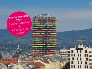 Special Opening Offer: 2 months rent-free & € 250 furniture voucher!, 2925.45 €, Immobilien-Wohnungen in 1200 Brigittenau