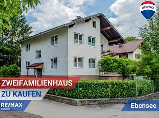 Wohnen am Traunsee! Parifiziertes Zweifamilienhaus mit großem Garten, KFZ-Stellplätzen, Carport und Garage, 415000 €, Immobilien-Häuser in 4802 Ebensee am Traunsee
