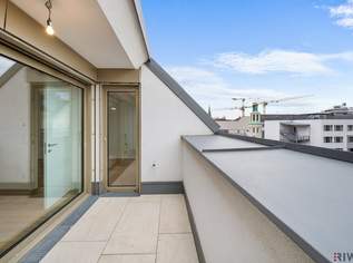 Neue Dachgeschoss Loggiawohnung | 2 Minuten zur Mariahilferstr. | 7m² Loggia | 2 Minuten zur U6 und U3, 749000 €, Immobilien-Wohnungen in 1070 Neubau