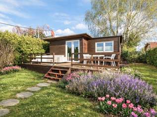 KLEINGARTENHAUS / GRUNDSTÜCK AM HACKENBERG - EIGENGRUND - GANZJÄHRIG WOHNEN - GROSSE TERRASSE UND POOL - MITTEN IM GRÜNEN, 380000 €, Immobilien-Häuser in 1190 Döbling