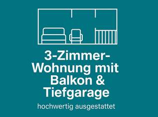 Schnäppchen vor Wien: Moderne 3‑Zimmer‑Wohnung mit Balkon und Garagenplatz zum Sensationspreis!, 263000 €, Immobilien-Wohnungen in 2325 Katastralgemeinde Himberg