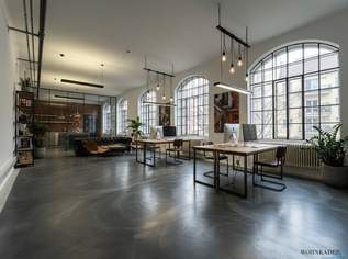 Modernes Loft-Büro in historischer Seidenfabrik – einzigartiger Backsteincharme & hochwertige Ausstattung, 2629.39 €, Immobilien-Gewerbeobjekte in 1060 Mariahilf