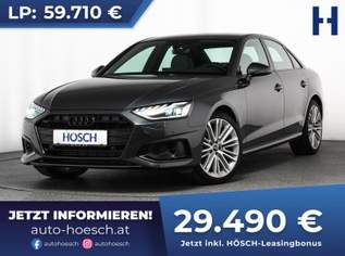 A4 35 TFSI Adv. 19er BLACK ASSISTENZ LEDER -51%, 30990 €, Auto & Fahrrad-Autos in 4061 Pasching