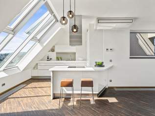 Exklusive Dachgeschoss-Maisonette mit Terrassen & 360° Panoramablick, 3980 €, Immobilien-Wohnungen in 1150 Rudolfsheim-Fünfhaus