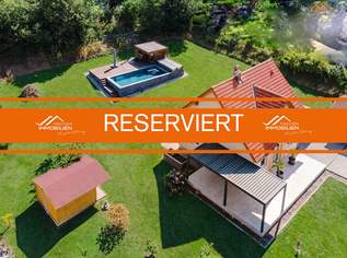 Exklusives Einfamilienhaus auf 2.212 m² Grundstück in ruhiger Wohnlage mit Pool, 697000 €, Immobilien-Häuser in 2625 Gemeinde Schwarzau am Steinfeld