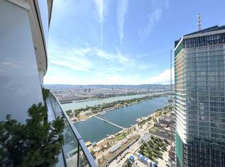 DANUBE FLATS | 42. Stockwerk mit atemberaubendem Fernblick | Exklusives Wohnen im höchsten Wohnturm Wiens!, 2750 €, Immobilien-Wohnungen in 1220 Donaustadt