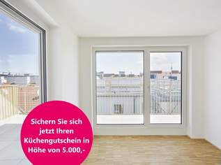Weitblick investieren: Exklusive Dachgeschoß-Vorsorgewohnungen mit 360°-Ausblick in Top-Lage der Stadt, 462000 €, Immobilien-Wohnungen in 1200 Brigittenau