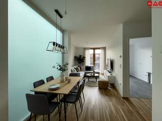 Nachhaltig Wohnen im Grünen - Neubaustandard – Modern ausgestattete helle 2-Zimmer-Wohnung mit Balkon in der begehrten SolarCity-Pichling!, 210000 €, Immobilien-Wohnungen in Oberösterreich