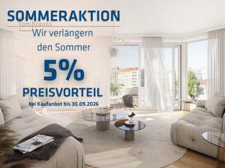 ABENDSONNE INKLUSIVE – 2-ZIMMER-WOHNUNG MIT BALKON & LOGGIA IM 4. OBERGESCHOSS, 574400 €, Immobilien-Wohnungen in 1030 Landstraße