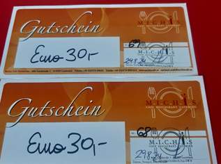 2 Gutscheine Michis Kaffee und Restaurant 60€, 60 €, Marktplatz-Genuss & Kulinarik in 6923 Marktgemeinde Lauterach