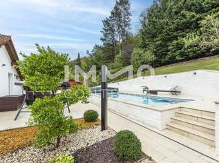 Uneinsehbares Gartenparadies mit Waldblick! Salzwasserpool beheizt. Weitere Extras warten auf Sie!, 1399000 €, Immobilien-Häuser in 1140 Penzing