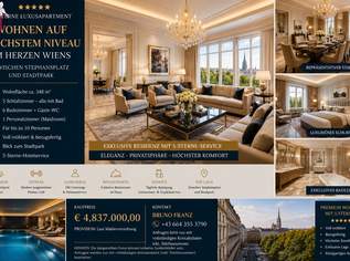 Außergewöhnliche Luxusresidenz zwischen Stephansplatz und Stadtpark Repräsentatives Wohnen mit internationalem 5-Sterne-Hotelkomfort, 4837000 €, Immobilien-Wohnungen in 1010 Innere Stadt Außergewöhnliche Luxusresidenz zwischen Stephansplatz und Stadtpark Repräsentatives Wohnen mit internationalem 5-Sterne-Hotelkomfort, 4837000 €, Immobilien-Wohnungen in 1010 Innere Stadt