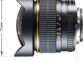 Objektiv, Fisheye 8mm/3,5 für Nikon